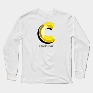 c Initial Long Sleeve T-Shirt